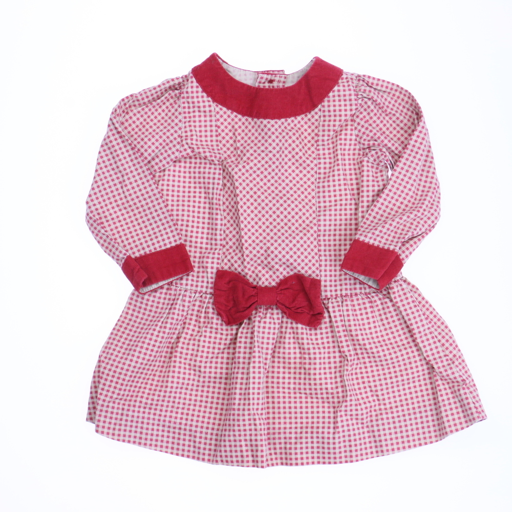 Les Petits Soleils Girls Red | Tan Dress size: 12 Months